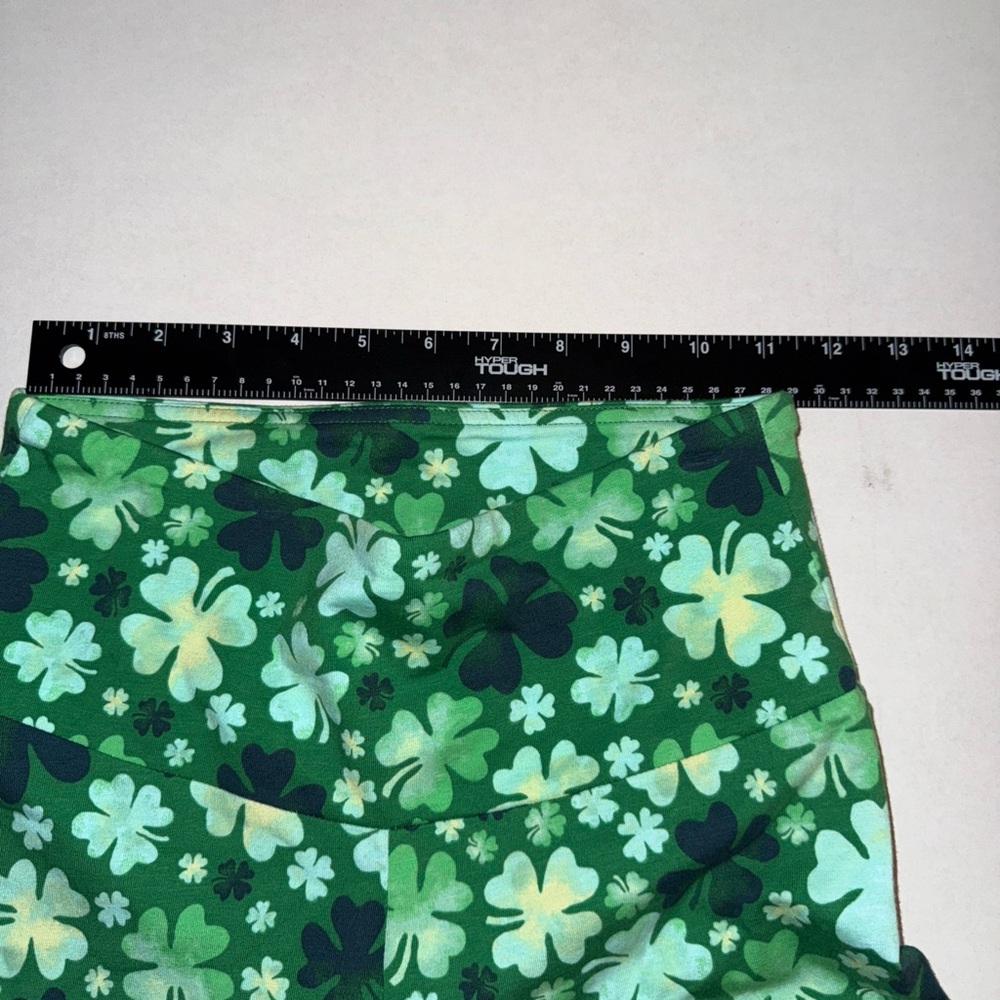 No Boundaries Women’s St Patricks Shamrock High Rise Ankle Leggings New S (4-6) - Picture 6 of 11